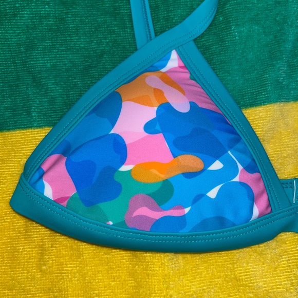 Serena Kaleidoscope Triangle Bikini Top - Picture 9 of 10